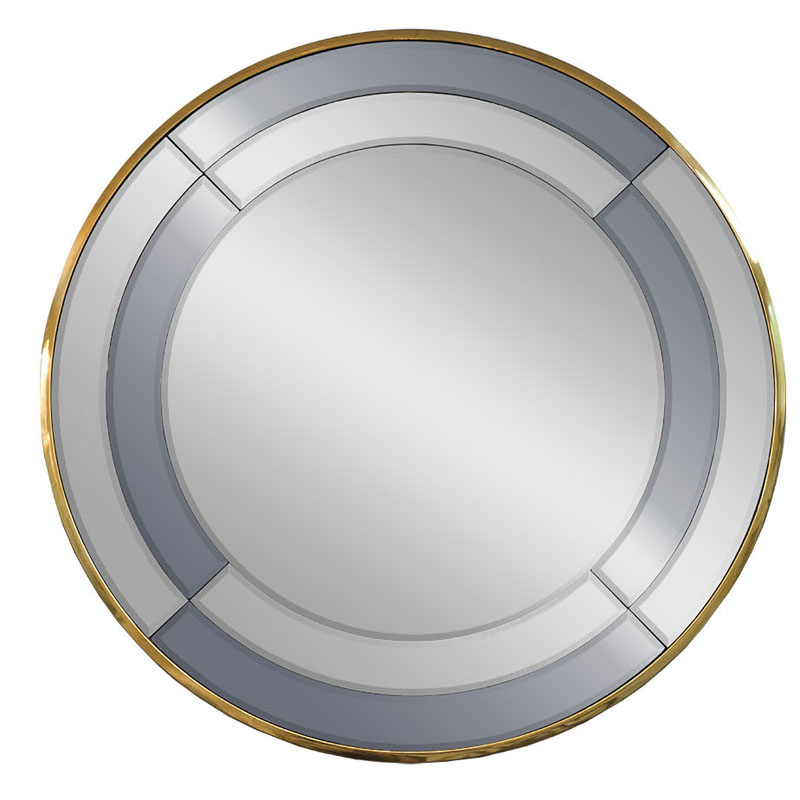 Зеркало Mirrored Frame Round Глянцевое золото Зеркало Mirrored Frame Round Глянцевое золото в Волгограде | Loft Concept