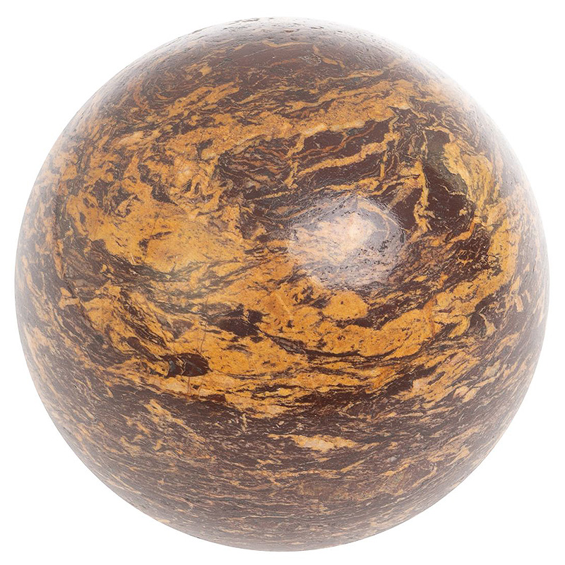 Шар декоративный из натурального камня Яшма Песочная Natural Stone Spheres Оранжевый Коричневый Шар декоративный из натурального камня Яшма Песочная Natural Stone Spheres Оранжевый Коричневый в Волгограде | Loft Concept