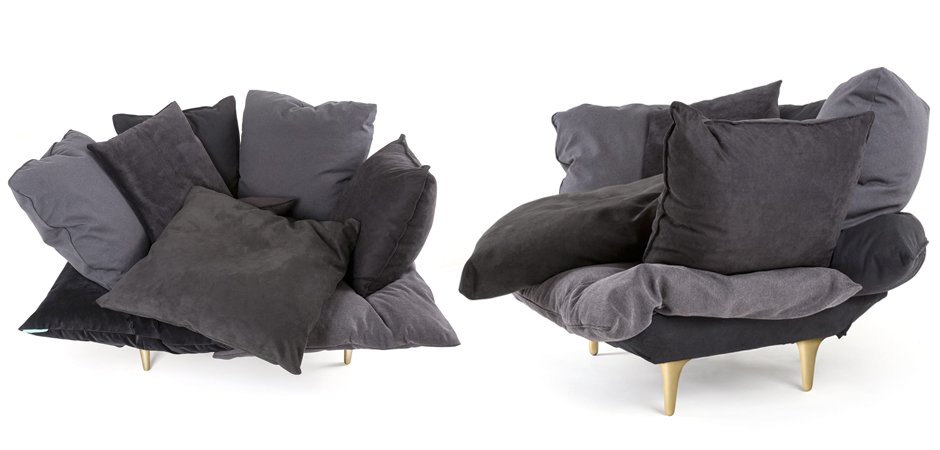 Кресло Seletti Armchair Comfy charcoal grey Кресло Seletti Armchair Comfy charcoal grey - Loft-Concept в Волгограде