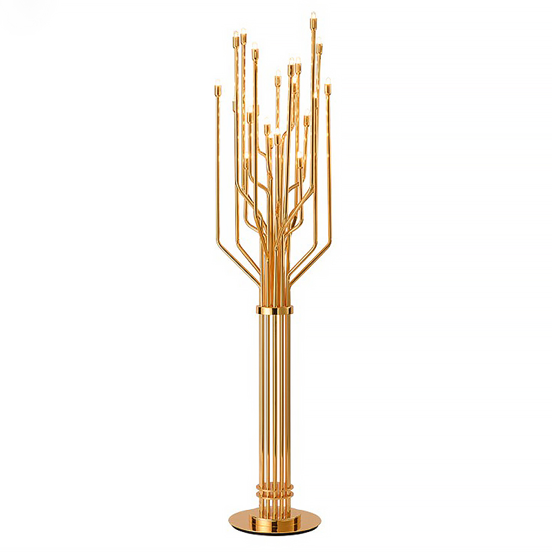 Торшер JANIS floor lamp Глянцевое золото в Волгограде | Loft Concept 