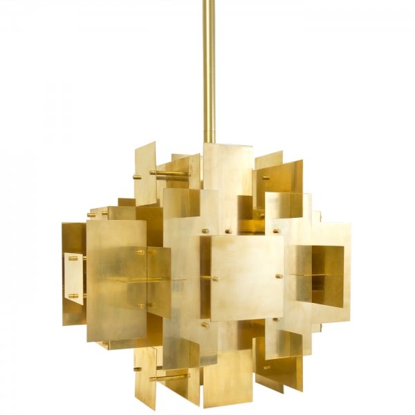 Люстра Jonathan Adler PUZZLE CHANDELIER Латунь Люстра Jonathan Adler PUZZLE CHANDELIER Латунь в Волгограде | Loft Concept