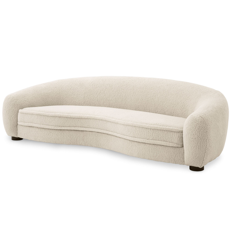 Диван Eichholtz Sofa Freud cream Кремовый Черный в Волгограде | Loft Concept 