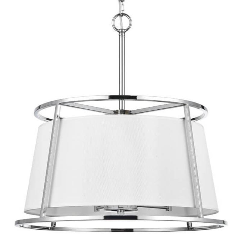 Люстра Alexis Chandelier 50 Хром Белый Люстра Alexis Chandelier 50 Хром Белый в Волгограде | Loft Concept