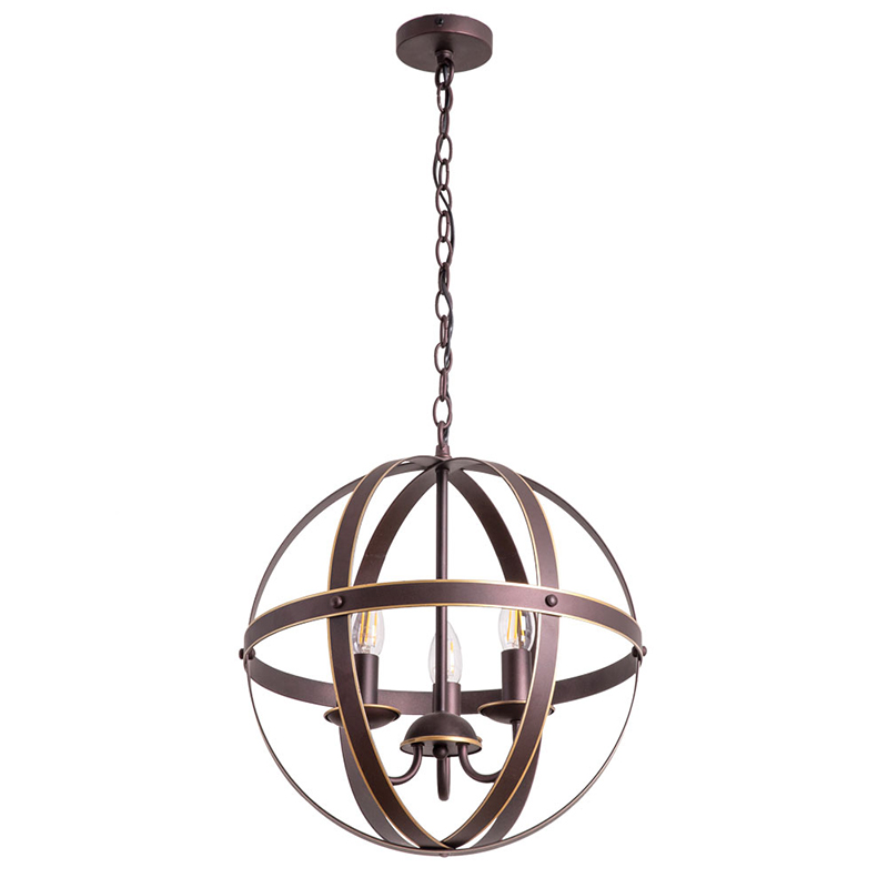 Люстра Brown Stripes Ball Шоколад Люстра Brown Stripes Ball Шоколад в Волгограде | Loft Concept