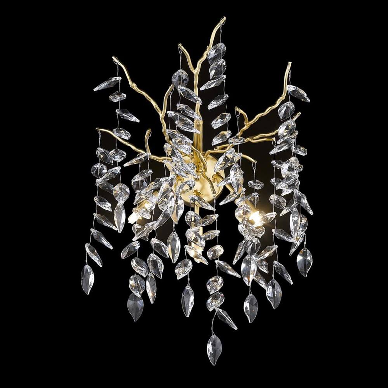 Бра Leaves Crystal Gold Золотой Бра Leaves Crystal Gold Золотой в Волгограде | Loft Concept