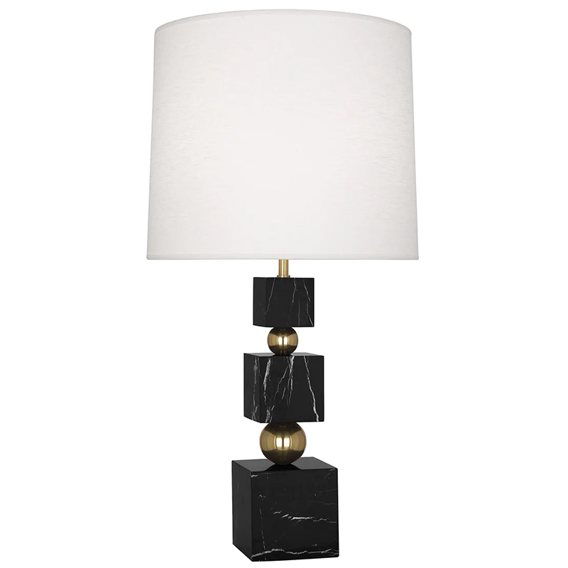 Настольная лампа Totem Table Lamp Black Marble Глянцевое золото Черный Мрамор Nero Белый Настольная лампа Totem Table Lamp Black Marble Глянцевое золото Черный Мрамор Nero Белый в Волгограде | Loft Concept
