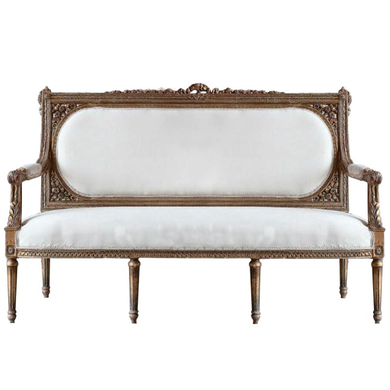 Диван VERSAL Loveseat Sofa ivory ( слоновая кость ) Дерево Акация Диван VERSAL Loveseat Sofa ivory ( слоновая кость ) Дерево Акация в Волгограде | Loft Concept