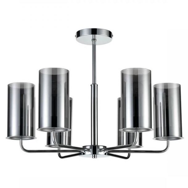 Люстра Honnor Chandelier chrome Хром Серый (Gray) Люстра Honnor Chandelier chrome Хром Серый (Gray) в Волгограде | Loft Concept