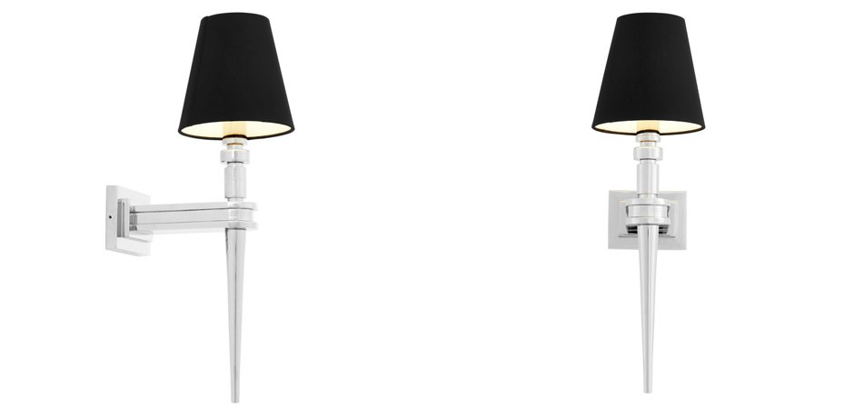 Бра Wall Lamp Waterloo Single Nickel Бра Wall Lamp Waterloo Single Nickel - Loft-Concept в Волгограде