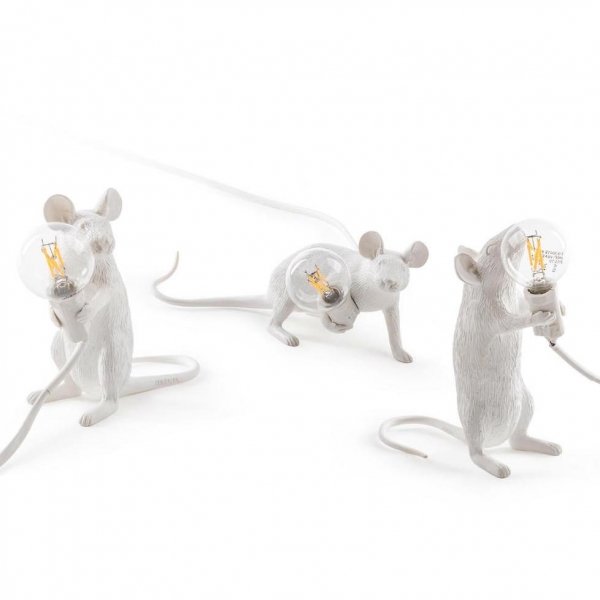 Настольная лампа Seletti Mouse Белый Настольная лампа Seletti Mouse Белый в Волгограде | Loft Concept