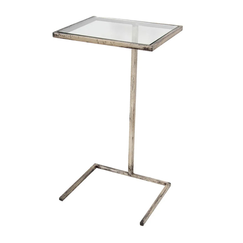 Приставной стол Side Table Прозрачный Хром Приставной стол Side Table Прозрачный Хром в Волгограде | Loft Concept