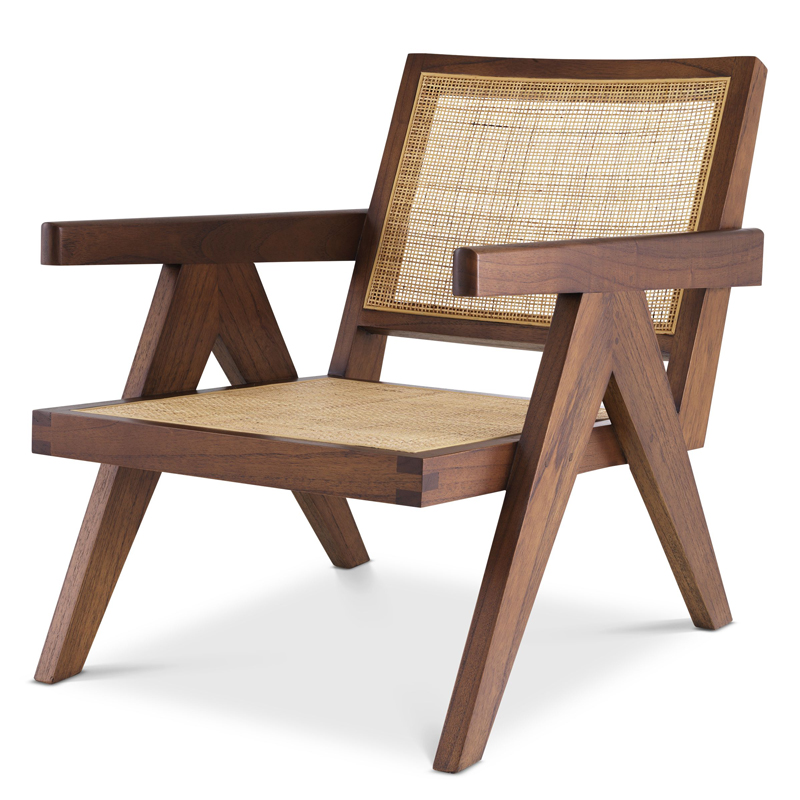 Кресло Eichholtz Chair Aristide brown Коричневый Бежевый Кресло Eichholtz Chair Aristide brown Коричневый Бежевый в Волгограде | Loft Concept