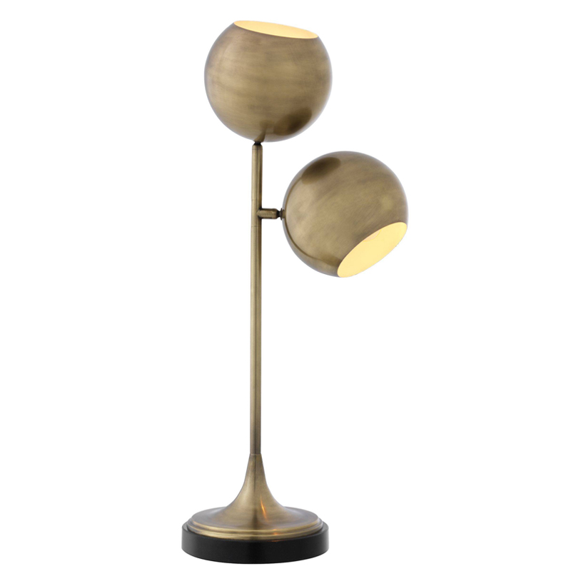 Настольная лампа Eichholtz Table Lamp Compton brass Латунь Античная полированная Черный Настольная лампа Eichholtz Table Lamp Compton brass Латунь Античная полированная Черный в Волгограде | Loft Concept