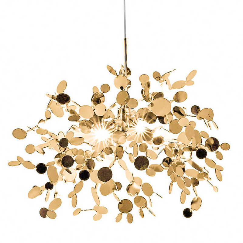 Люстра Terzani Argent Suspension Gold Pendant Lamp 85 Золотой Люстра Terzani Argent Suspension Gold Pendant Lamp 85 Золотой в Волгограде | Loft Concept