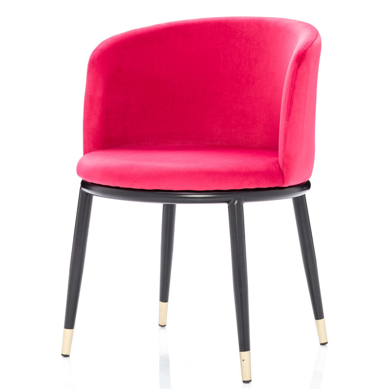 Стул Dining Chair Foucault Crimson Малиновый (Crimson) Черный Золотой Стул Dining Chair Foucault Crimson Малиновый (Crimson) Черный Золотой в Волгограде | Loft Concept