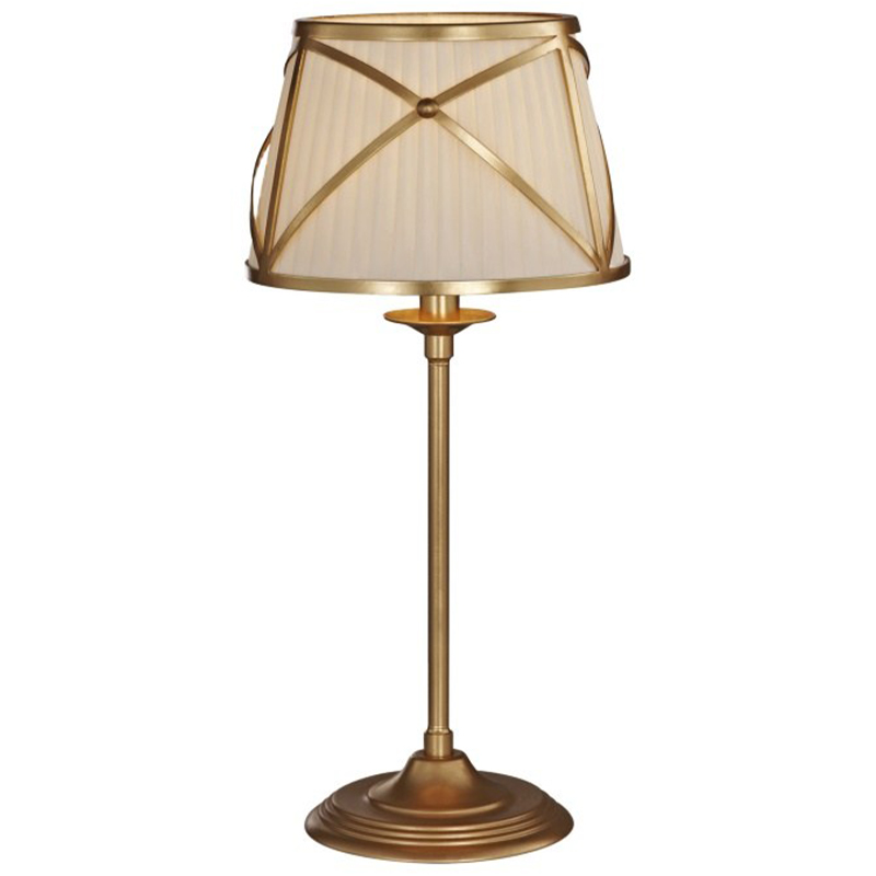 Настольная лампа с абажуром Provence Lampshade Light Gold Table Lamp Золотой Бежевый Настольная лампа с абажуром Provence Lampshade Light Gold Table Lamp Золотой Бежевый в Волгограде | Loft Concept