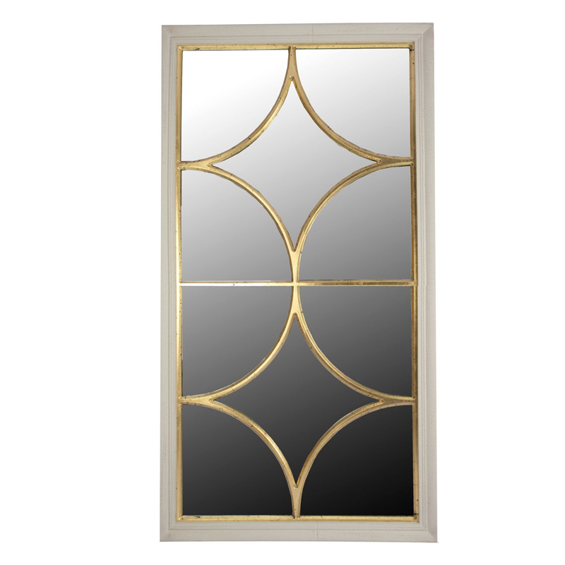 Зеркало Ferrand Mirror Window Белый Золотой Зеркало Ferrand Mirror Window Белый Золотой в Волгограде | Loft Concept