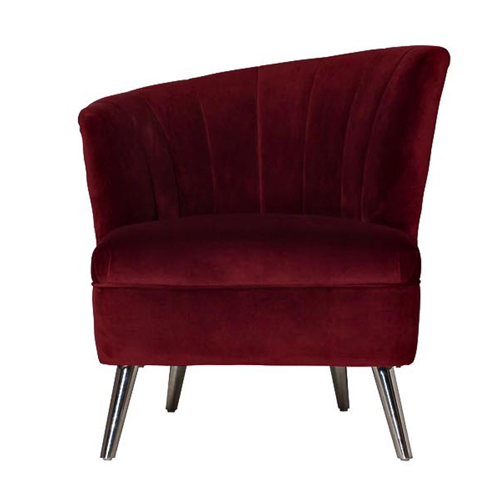 Кресло Moore Armchair Бургундский красный Нержавеющая сталь Кресло Moore Armchair Бургундский красный Нержавеющая сталь в Волгограде | Loft Concept