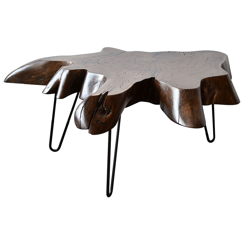 Кофейный стол Tallulah Industrial Metal Rust Coffee Table Коричневый Черный Кофейный стол Tallulah Industrial Metal Rust Coffee Table Коричневый Черный в Волгограде | Loft Concept