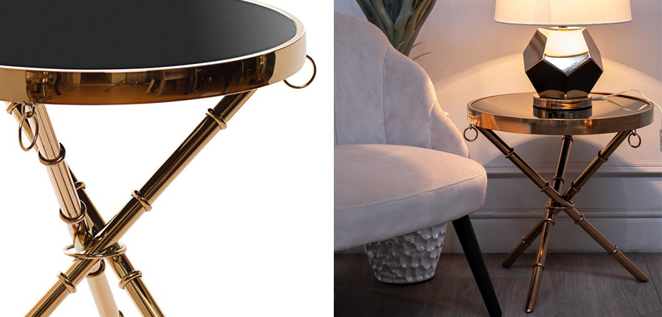 Стол Metal Bamboo Table pink gold Стол Metal Bamboo Table pink gold - Loft-Concept в Волгограде