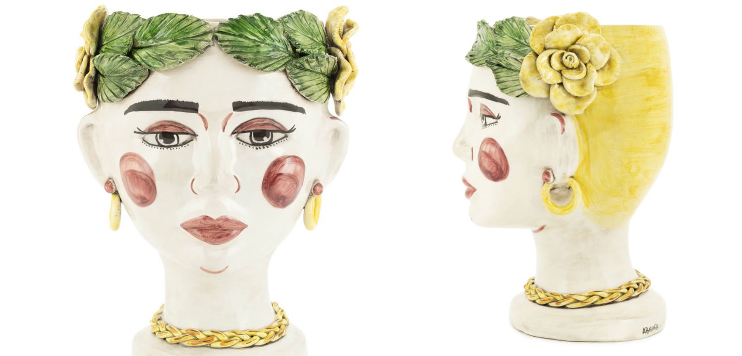 Ваза VASE HEAD SELVA NATURAL H30 - фото №1