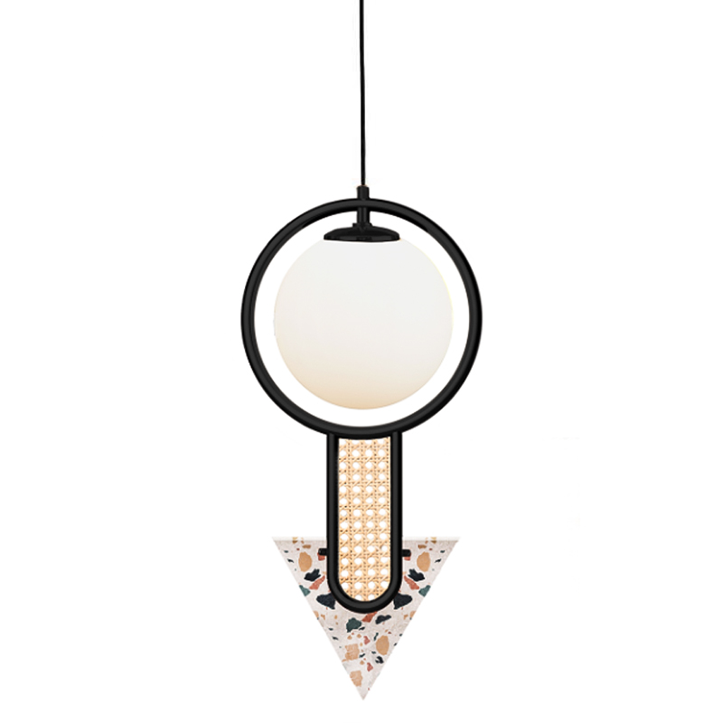 Подвесной Светильник UTU Soulful Lighting FRAME II TRIANGULAR Черный Медь Бежевый Коричневый в Волгограде | Loft Concept 