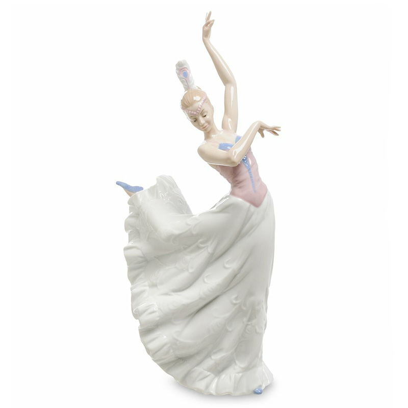 Статуэтка фарфоровая Танцовщица Charming Statuette Белый Розовый Серо-голубой Бежевый Статуэтка фарфоровая Танцовщица Charming Statuette Белый Розовый Серо-голубой Бежевый в Волгограде | Loft Concept