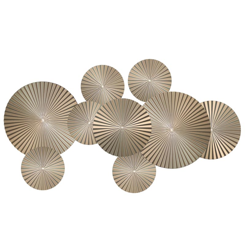 Арт-объект Apollo Champagne Wall Plaque Disc 9 Золотой Шампань в Волгограде | Loft Concept 