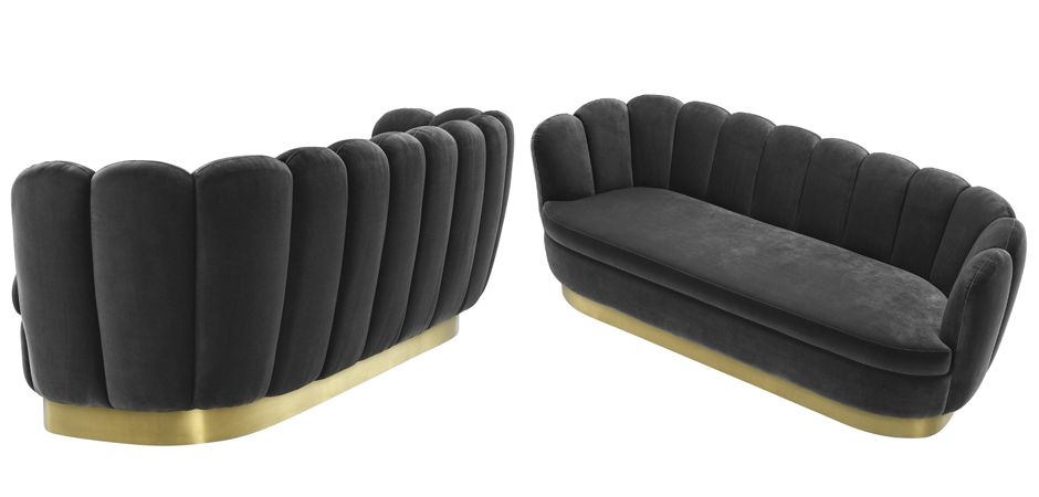 Диван Eichholtz Sofa Mirage dark grey Диван Eichholtz Sofa Mirage dark grey - Loft-Concept в Волгограде