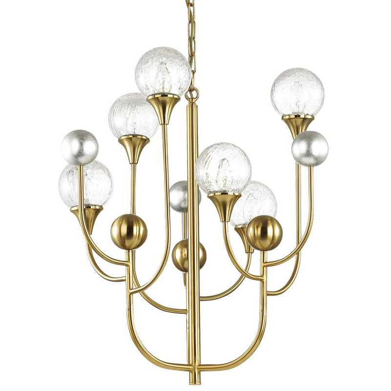 Люстра Benniga Chandelier 6 Золотой Прозрачный (Transparent) Люстра Benniga Chandelier 6 Золотой Прозрачный (Transparent) в Волгограде | Loft Concept