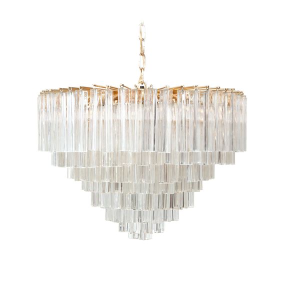 Люстра Chandelier Odeon Глянцевое золото Прозрачное Стекло Люстра Chandelier Odeon Глянцевое золото Прозрачное Стекло в Волгограде | Loft Concept
