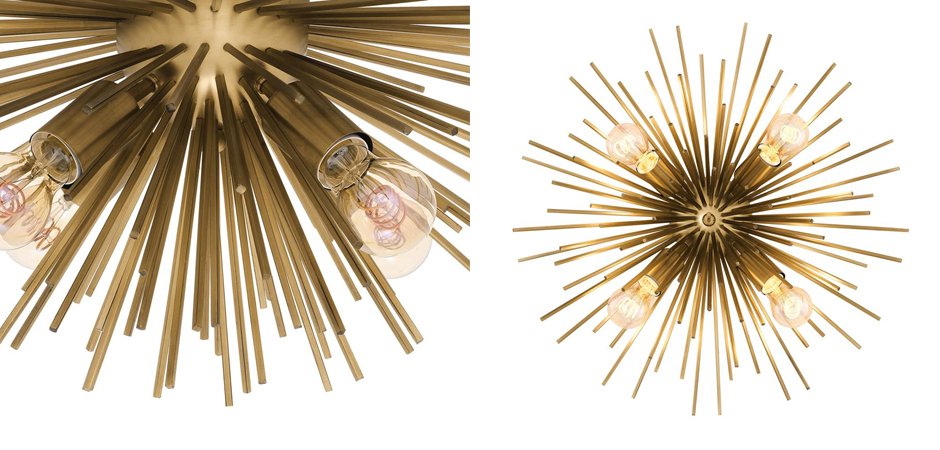 Потолочный светильник Ceiling Lamp Boivin Brass Потолочный светильник Ceiling Lamp Boivin Brass - Loft-Concept в Волгограде