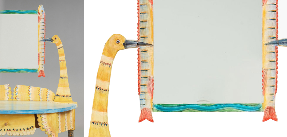 Туалетный Столик Painted Wood Dressing Table - фото №2