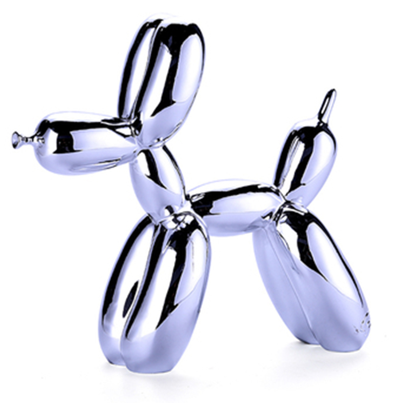 Статуэтка Jeff Koons Balloon Dog medium Silver Серебряный в Волгограде | Loft Concept 