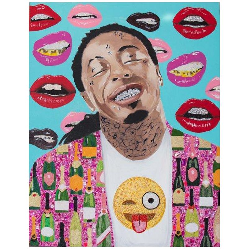 Картина “Lil Wayne with Champagne Jacket, Emoji Shirt, and Lips Background” Мульти Картина “Lil Wayne with Champagne Jacket, Emoji Shirt, and Lips Background” Мульти в Волгограде | Loft Concept