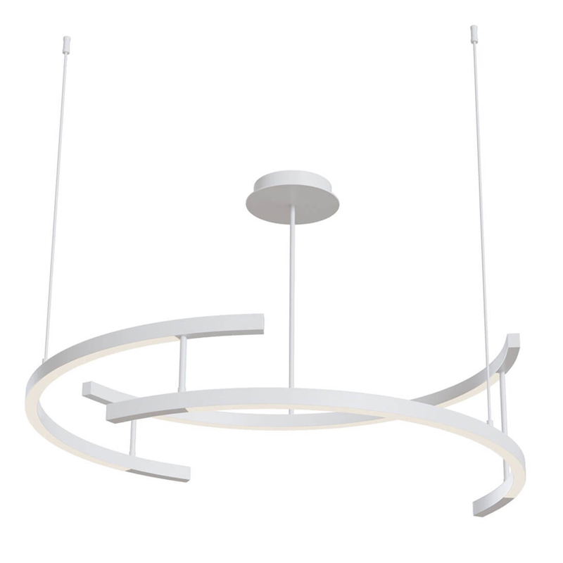 Люстра Smeragde Light Chandelier white arcs Белый Люстра Smeragde Light Chandelier white arcs Белый в Волгограде | Loft Concept