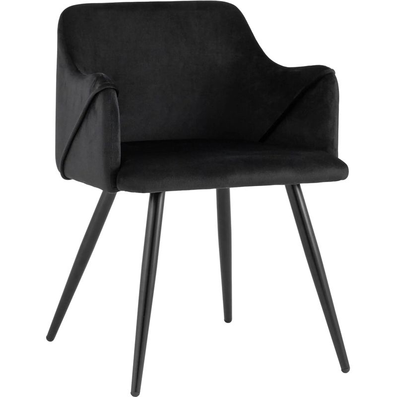 Стул Monarch Chair Черный Велюр Черный Стул Monarch Chair Черный Велюр Черный в Волгограде | Loft Concept