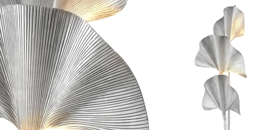 Торшер Eichholtz Floor Lamp Las Palmas Silver Торшер Eichholtz Floor Lamp Las Palmas Silver - Loft-Concept в Волгограде