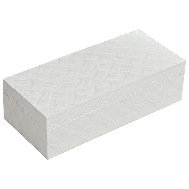 Шкатулка Weawing Wood White Box Белый Шкатулка Weawing Wood White Box Белый в Волгограде | Loft Concept