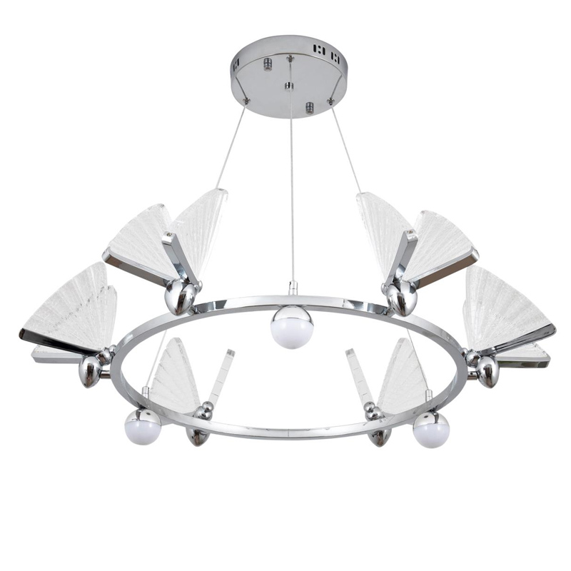 Люстра Butterfly Enlarged на три лампы Хром Люстра Butterfly Enlarged на три лампы Хром в Волгограде | Loft Concept