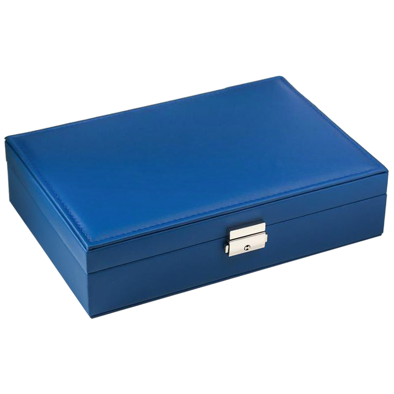 Шкатулка Mazarine Jewerly Organizer Box blue Синий Шкатулка Mazarine Jewerly Organizer Box blue Синий в Волгограде | Loft Concept