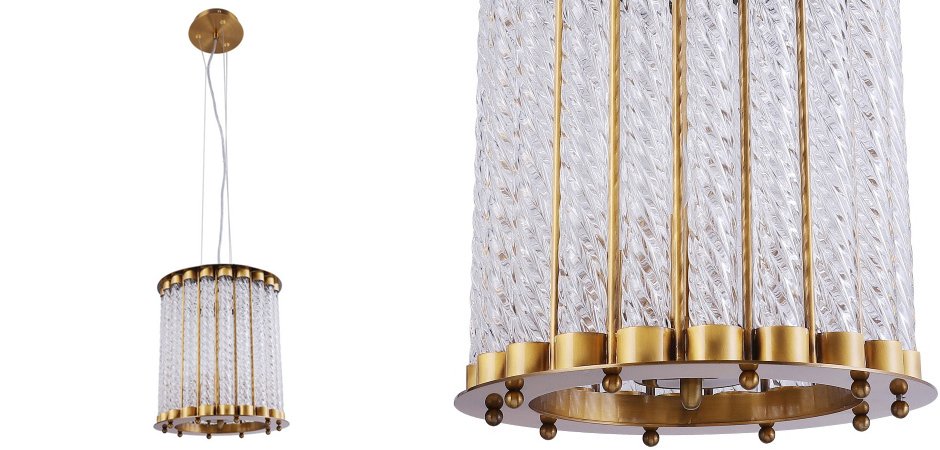 Люстра Glass Spirals Cylinder Люстра Glass Spirals Cylinder - Loft-Concept в Волгограде