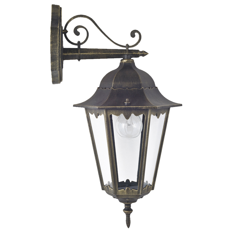 Уличный светильник Leclerc sconce II Винтажный черный Прозрачное Стекло Уличный светильник Leclerc sconce II Винтажный черный Прозрачное Стекло в Волгограде | Loft Concept