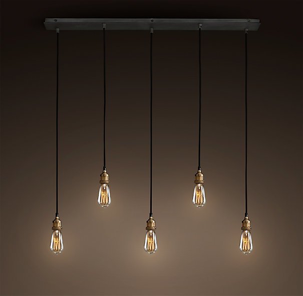Подвесной светильник Loft Industrial Mono 5 Черный Подвесной светильник Loft Industrial Mono 5 Черный в Волгограде | Loft Concept