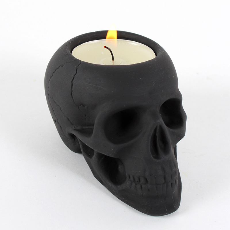 Подсвечник Black Skull Черный в Волгограде | Loft Concept 