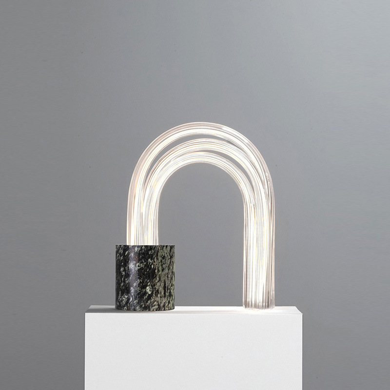 Настольная лампа Spring Lamp Черный Белый Настольная лампа Spring Lamp Черный Белый в Волгограде | Loft Concept