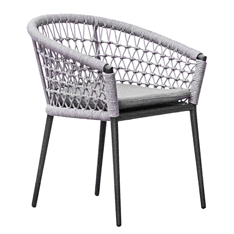 Стул Niels Outdoor Chair Серый Черный Стул Niels Outdoor Chair Серый Черный в Волгограде | Loft Concept