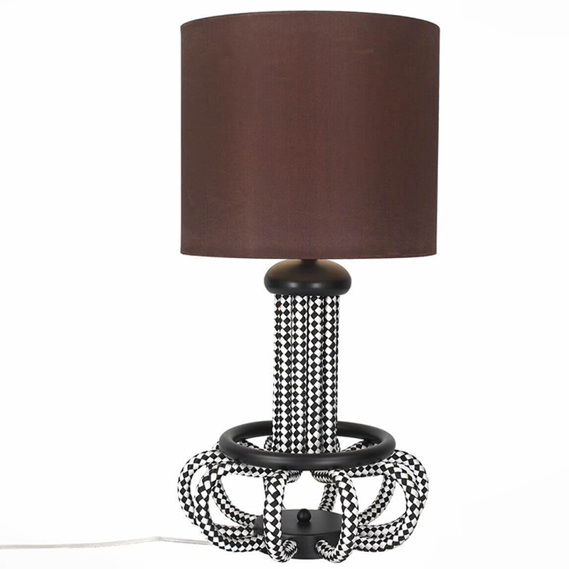 Дизайнерская Настольная лампа Belcalis table lamp Черно-белый Коричневый Дизайнерская Настольная лампа Belcalis table lamp Черно-белый Коричневый в Волгограде | Loft Concept