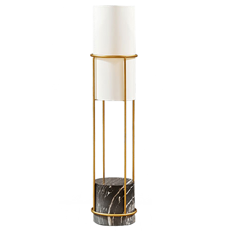 Напольная лампа Delfino Floor lamp Золотой Белый Черный Напольная лампа Delfino Floor lamp Золотой Белый Черный в Волгограде | Loft Concept
