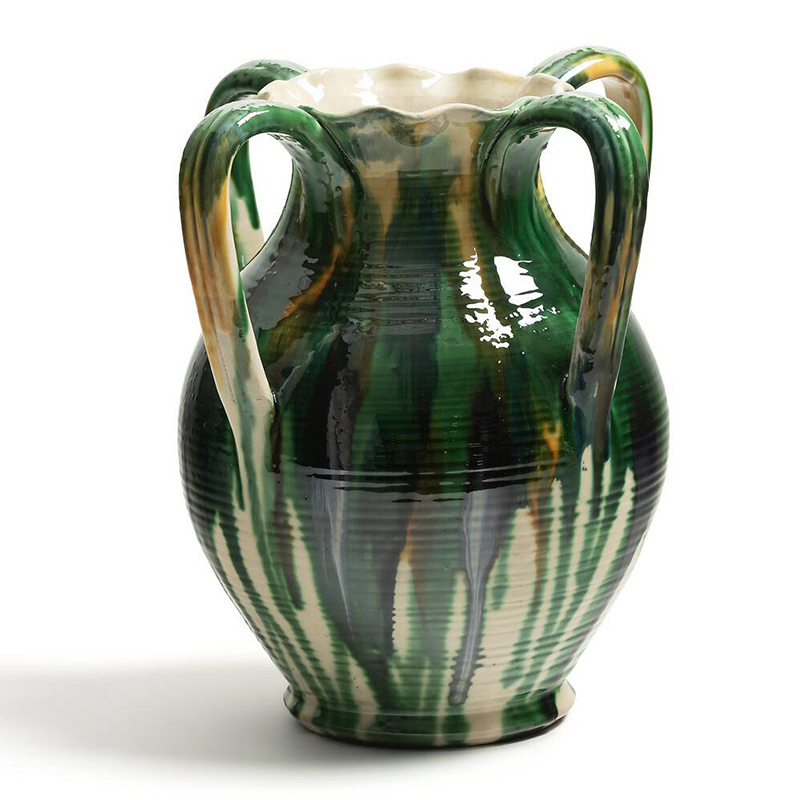 Ваза Faience Vase III Белый Зеленый Желтый Синий Ваза Faience Vase III Белый Зеленый Желтый Синий в Волгограде | Loft Concept